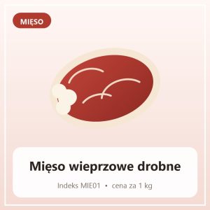Mięso wieprz. drobne